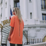 Tshirt Dangereuse "Vibes orange abricot"