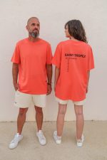 ⁠T shirt Saint tropez vibes orange abricot – Image 2