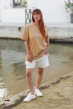 T-shirt Saint-Tropez vibes cappuccino