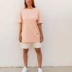 T- shirt Saint-Tropez vibes rose poudré