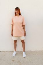 T- shirt Saint-Tropez vibes rose poudré