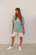 T-shirt Saint tropez vibes vert menthe