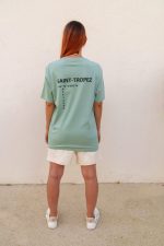 T-shirt Saint tropez vibes vert menthe – Image 2