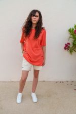 ⁠T shirt Saint tropez vibes orange abricot – Image 3